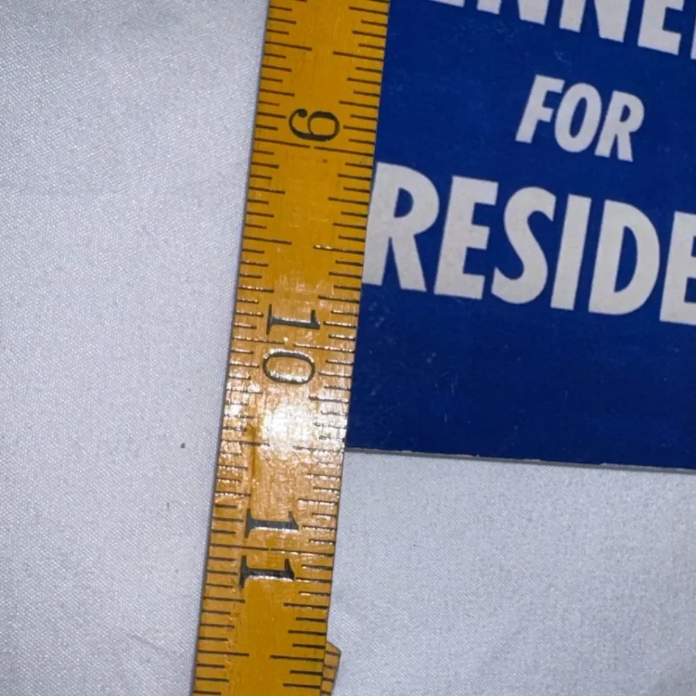 Kennedy for President Vintage-Style Red White Blue Metal Wall Sign